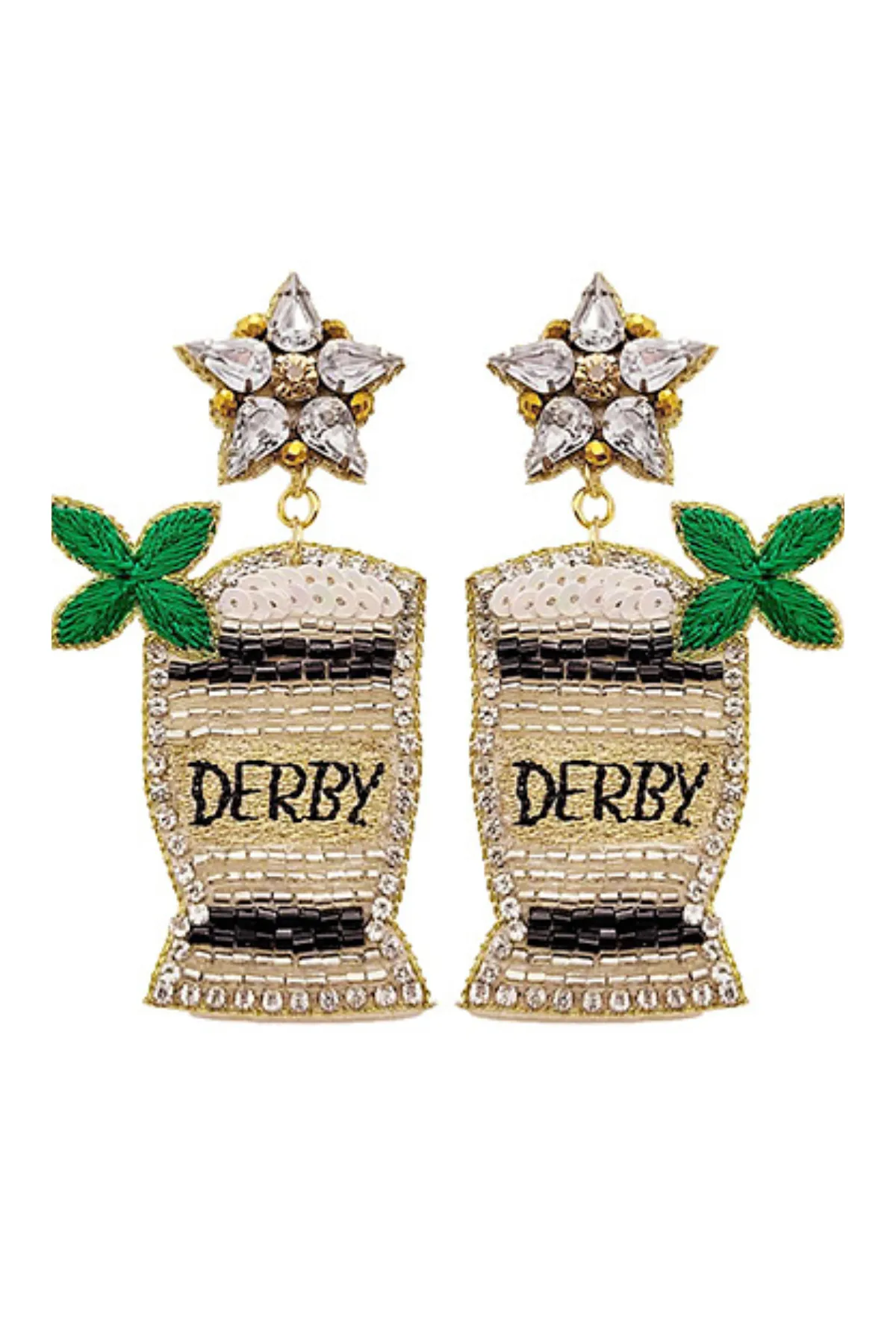 Derby Mint Julep Earrings