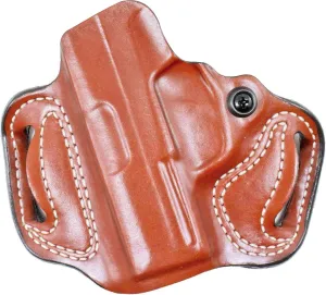 DeSantis Thumb Break Scabbard - OWB Gun Holster for Men and Women, Leather Belt Slide Holster for Pistols, Exact Molding, Secure and Concealable Carry