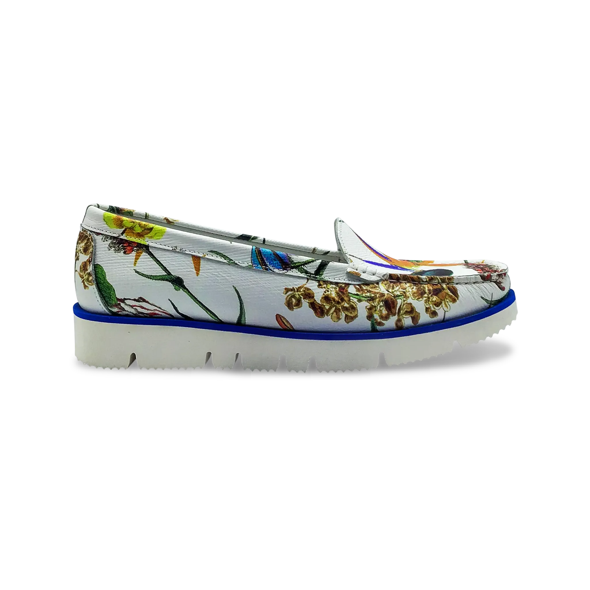 DI CHENZO Women's 1252 White Kyoto Leather Loafer