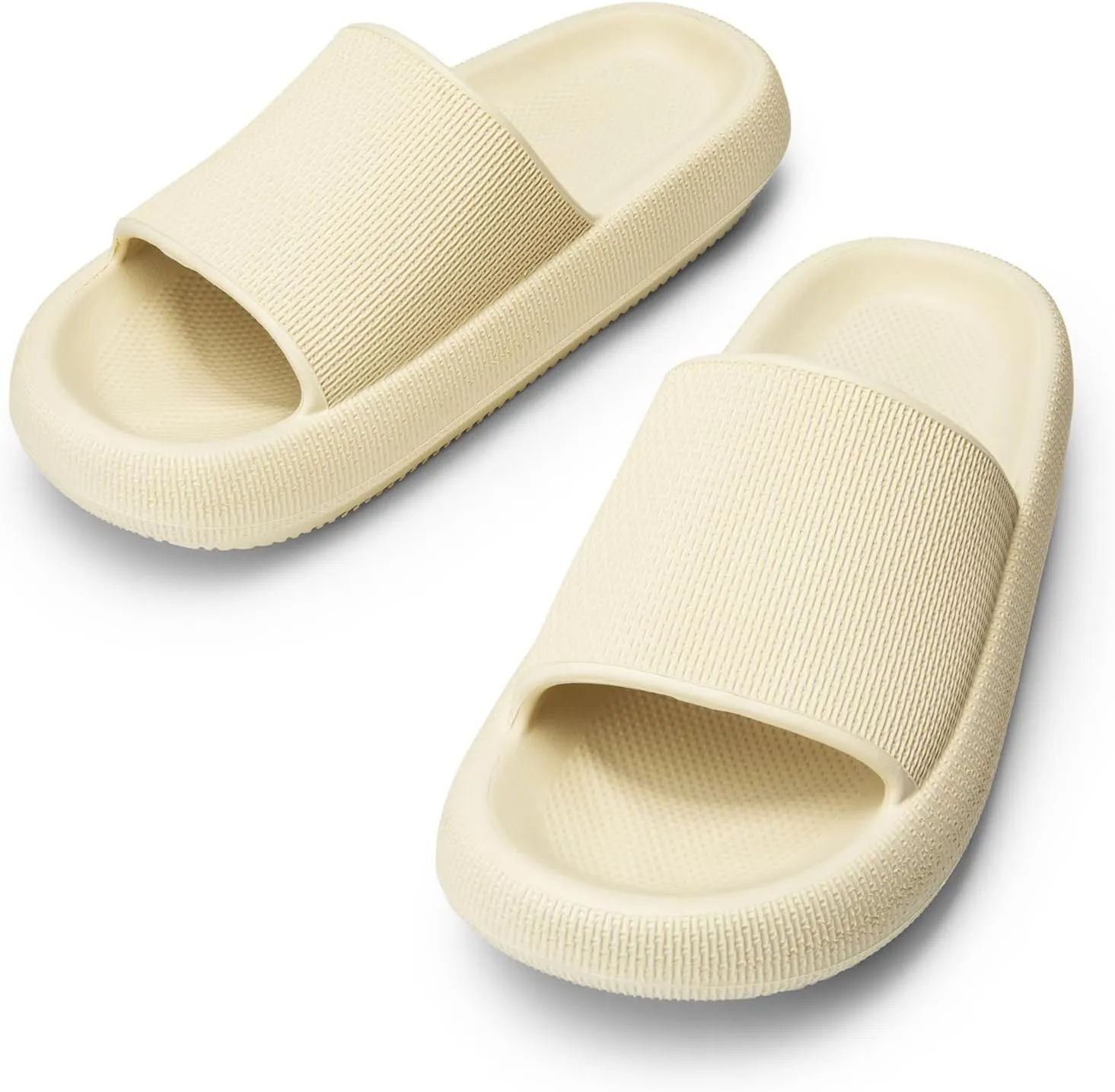 DREAM PAIRS Cloud House Slippers for Women, Shower Shoes Indoor Pillow Slides Bathroom Slip On Beach Sandals