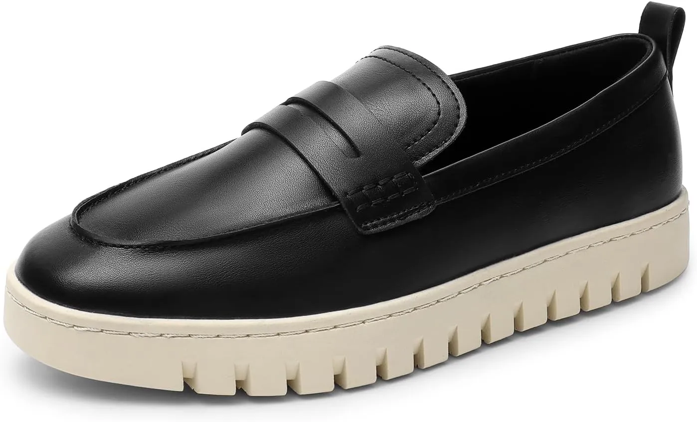 DREAM PAIRS Loafers for Women Casual Comfortable Slip On Business Work Loafer Shoes with Arch Support