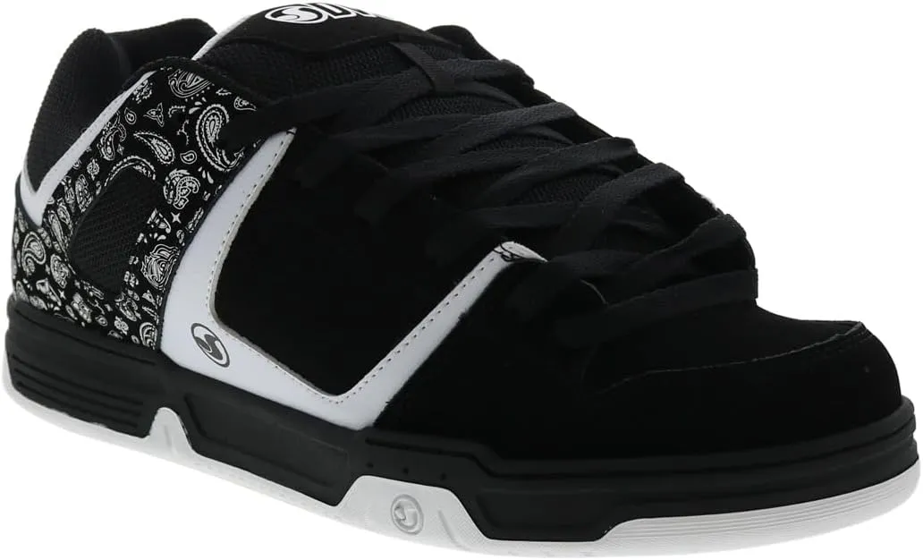 DVS Men's Remix Skate Shoe, Black White Pink, 9