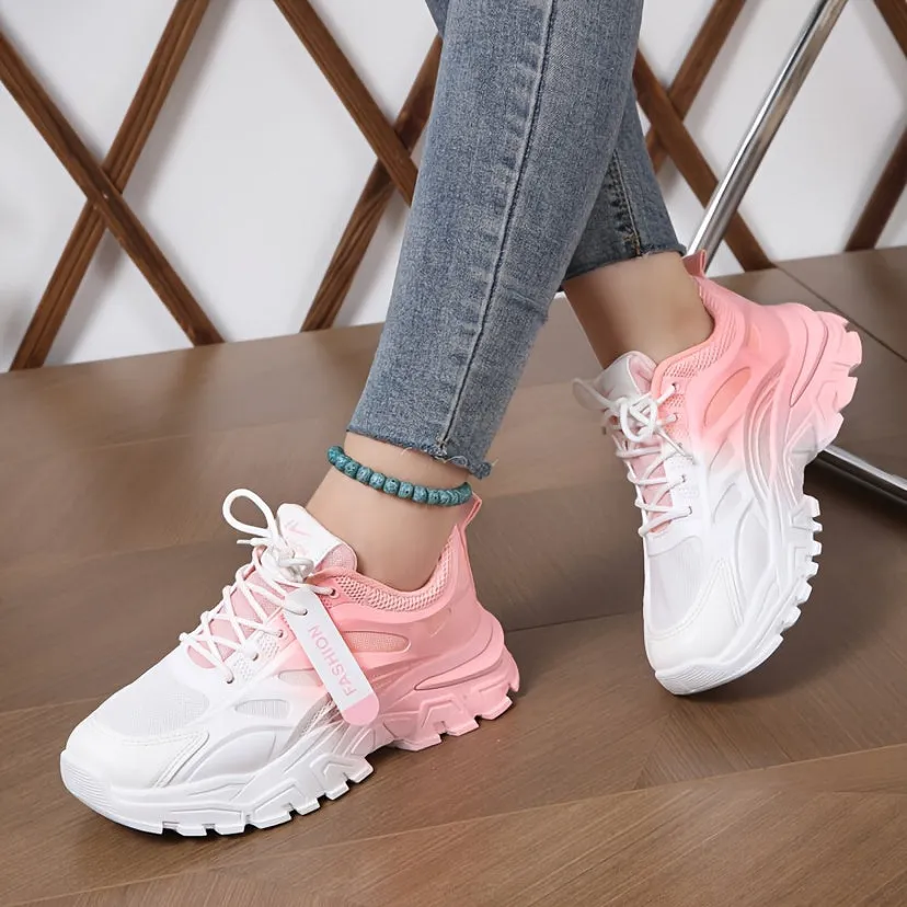 Elegante Gradient Chunky Sneaker für Damen | Für den Alltag