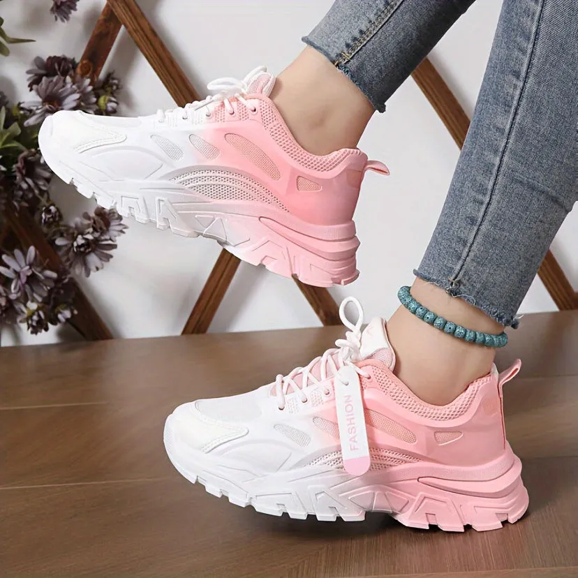 Elegante Gradient Chunky Sneaker für Damen | Für den Alltag