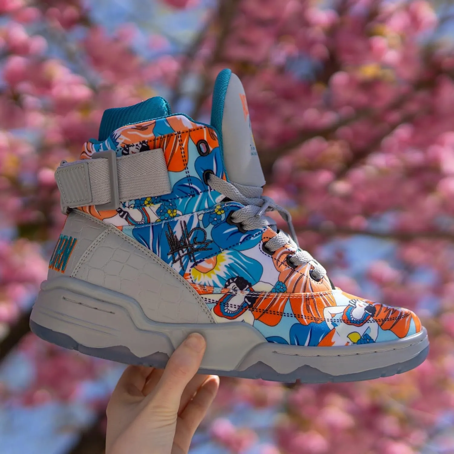 Ewing Athletics 33 Hi Ace Ventura 25th Anniversary by Mache – Vibrant Pattern, Special Edition, Retro Style, Custom Packaging