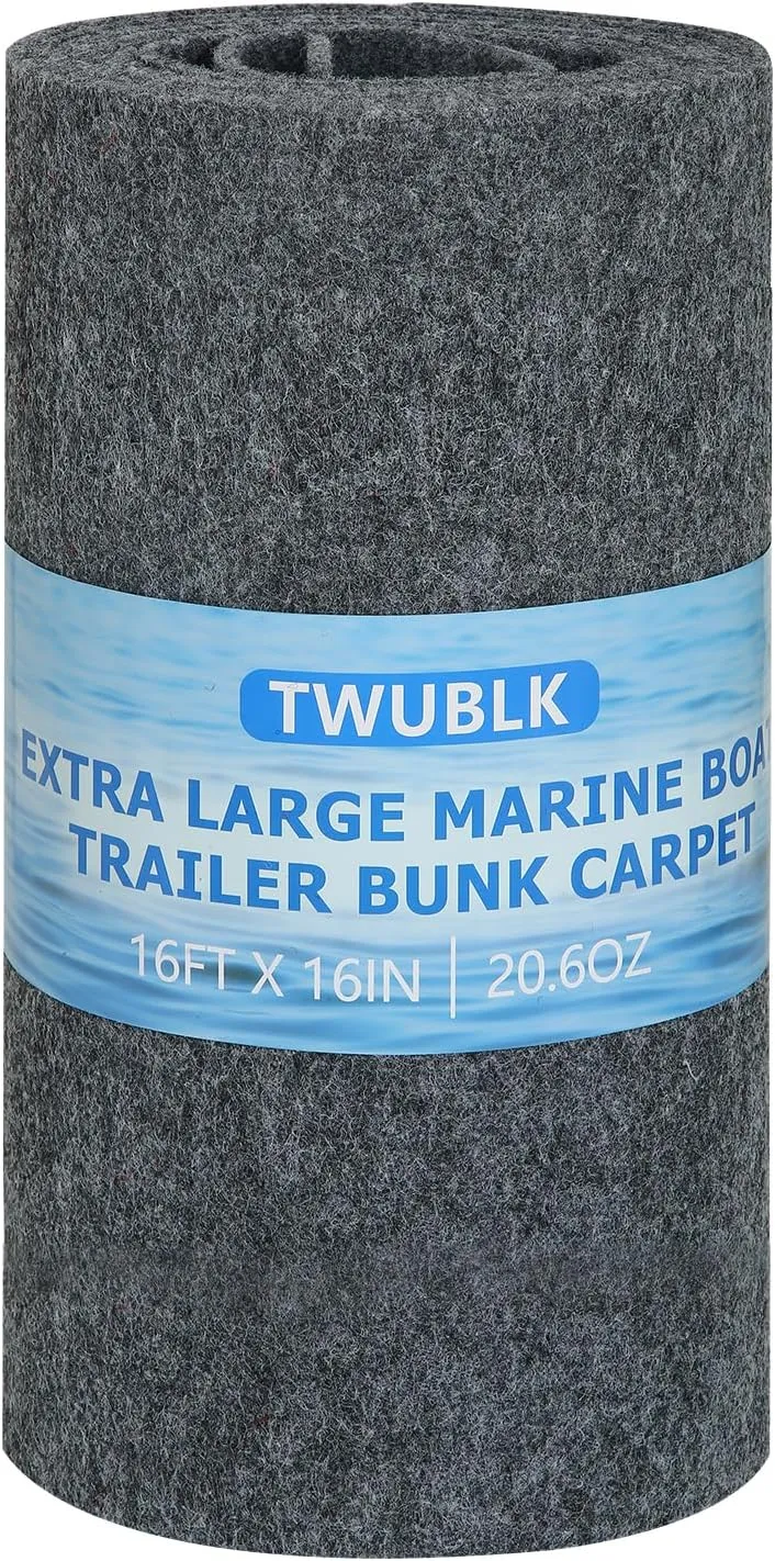 Extra Large Boat Trailer Bunk Carpet - Marine Grade Padding for Boat Trailers Jet Ski Ramps Garages Docks Bunk Board Carpet