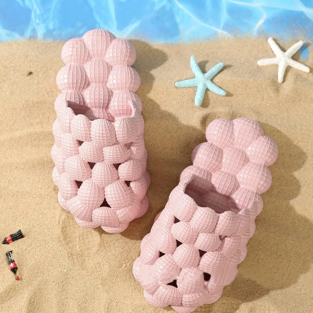 Fiedaz Women Men Funny Lychee Bubble Slides Kids Boys Girls Slides Quick-Drying Shower Slides Home Non-Slip Slippers Soft Bathroom Slides