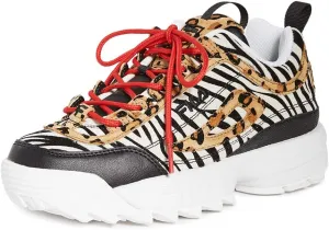 Fila Women's Disruptor Ii Leopard Sneaker