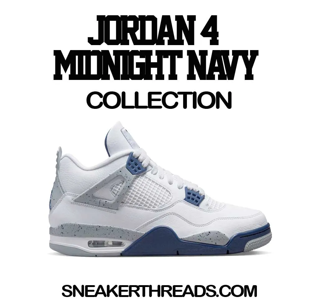 Fly Kicks T-Shirt - Retro 4 Midnight Navy