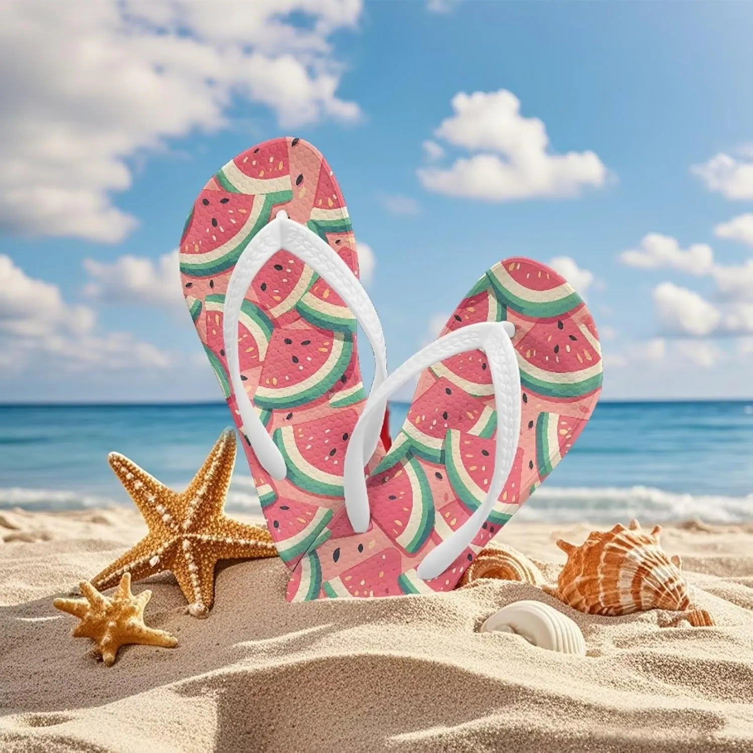 Girl's Flip Flops Kid's Non-Slip Sole Quick Drying Beach Slippers Slide Sandals White Straps