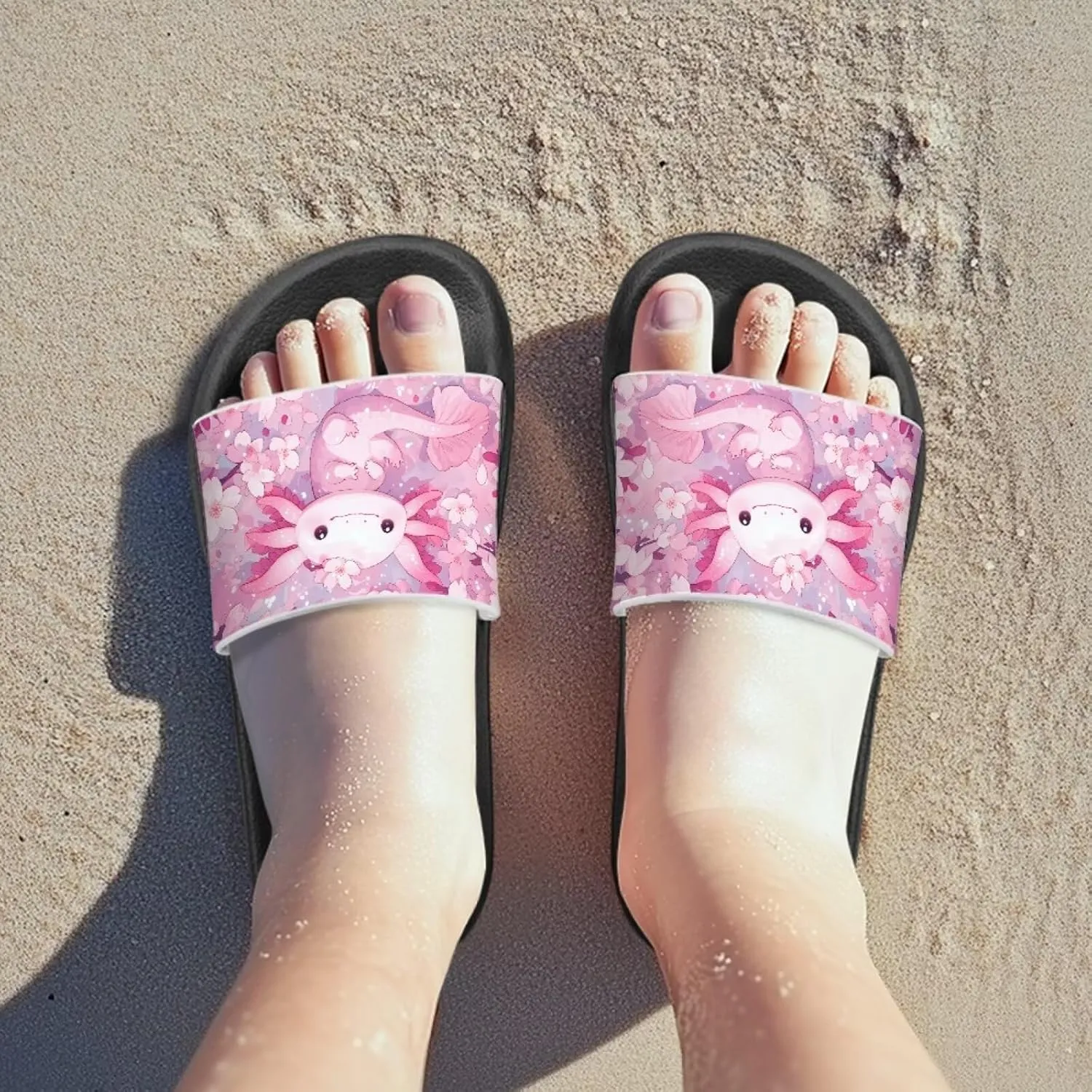 Girls Slides Cute Animal Pool Slides for Kids Summer Beach Shower Slide Sandals