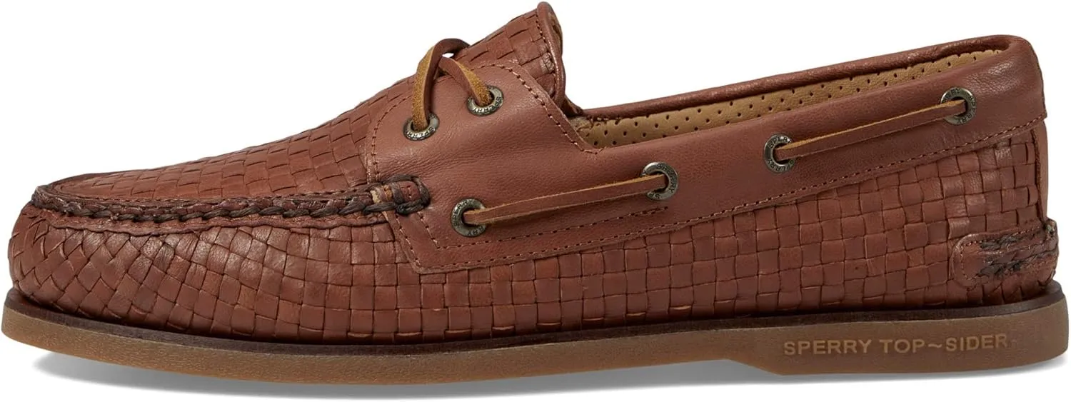 Gold Authentic Original 2-Eye Woven Boat Shoe