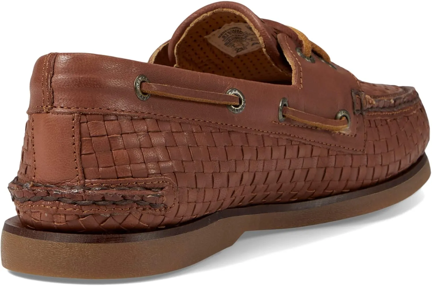 Gold Authentic Original 2-Eye Woven Boat Shoe