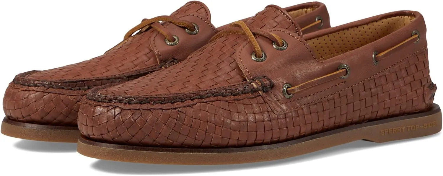 Gold Authentic Original 2-Eye Woven Boat Shoe