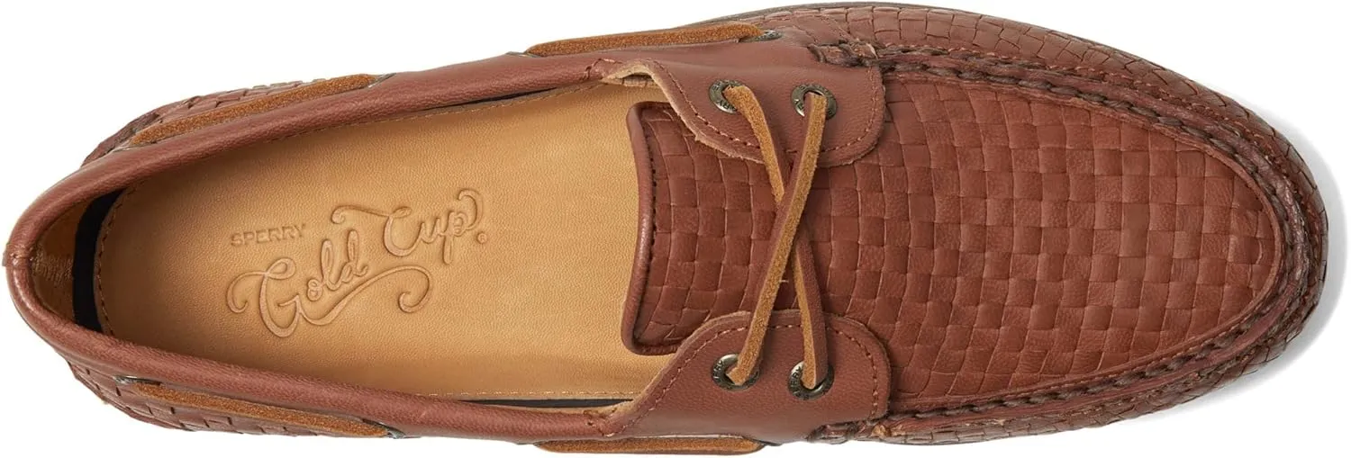 Gold Authentic Original 2-Eye Woven Boat Shoe