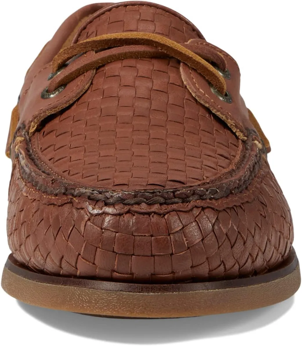 Gold Authentic Original 2-Eye Woven Boat Shoe