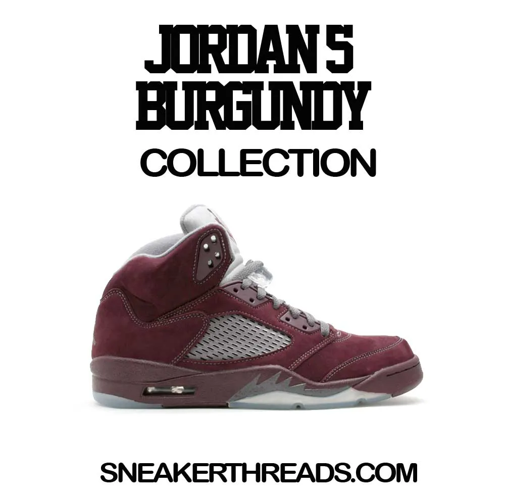 Greatness Cross T-Shirt - Retro 5 Burgundy Shirt