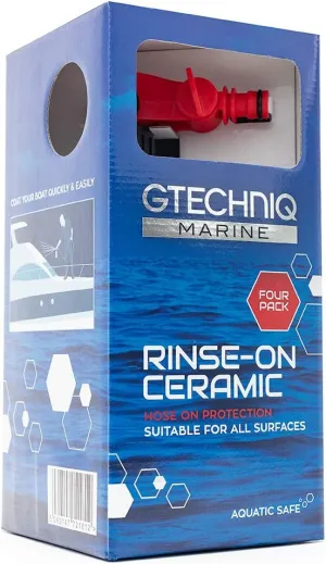 Gtechniq Rinse-on Ceramic - Marine Ceramic Sealant for Boats, Yachts & Jet Skis - Hose-On, Rinse-Off Spray - UV Protection, Repels Water & Dirt