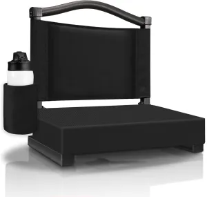 HABUTWAY Stadium Seat with Back Support and Thick Cushion Wide Bleacher Chairs with Back and Cushion Hold up 350lbs Stadium Chair with Shoulder Strap and Pocket