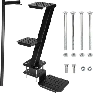 Heavy Duty Boat Trailer Steps with Safety Handle,3 Boat Steps with Non-Slip Surface, Boat Trailer Steps for The Tongue,450 Lb Load Bearing Capacity