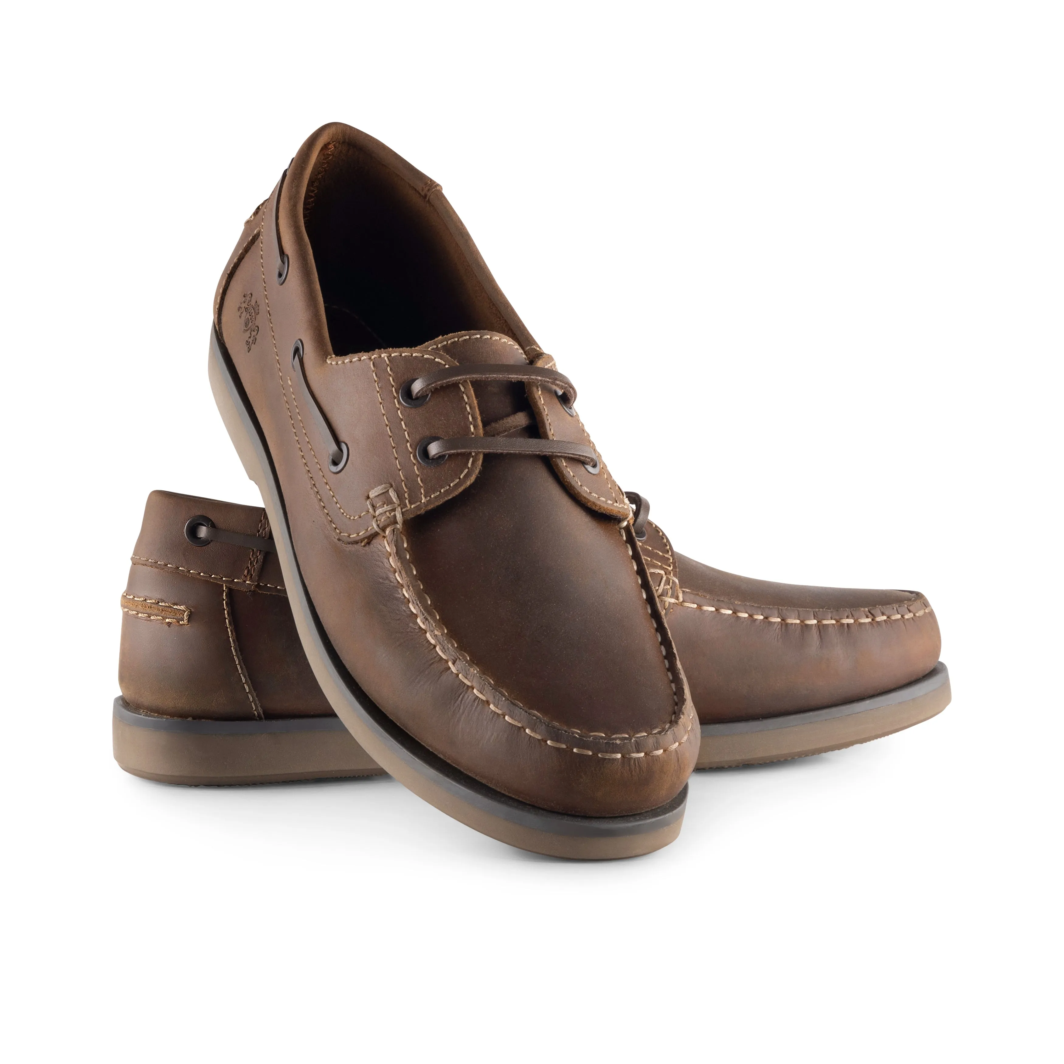 Hector Men's Moccasin Boat Shoes - TAN