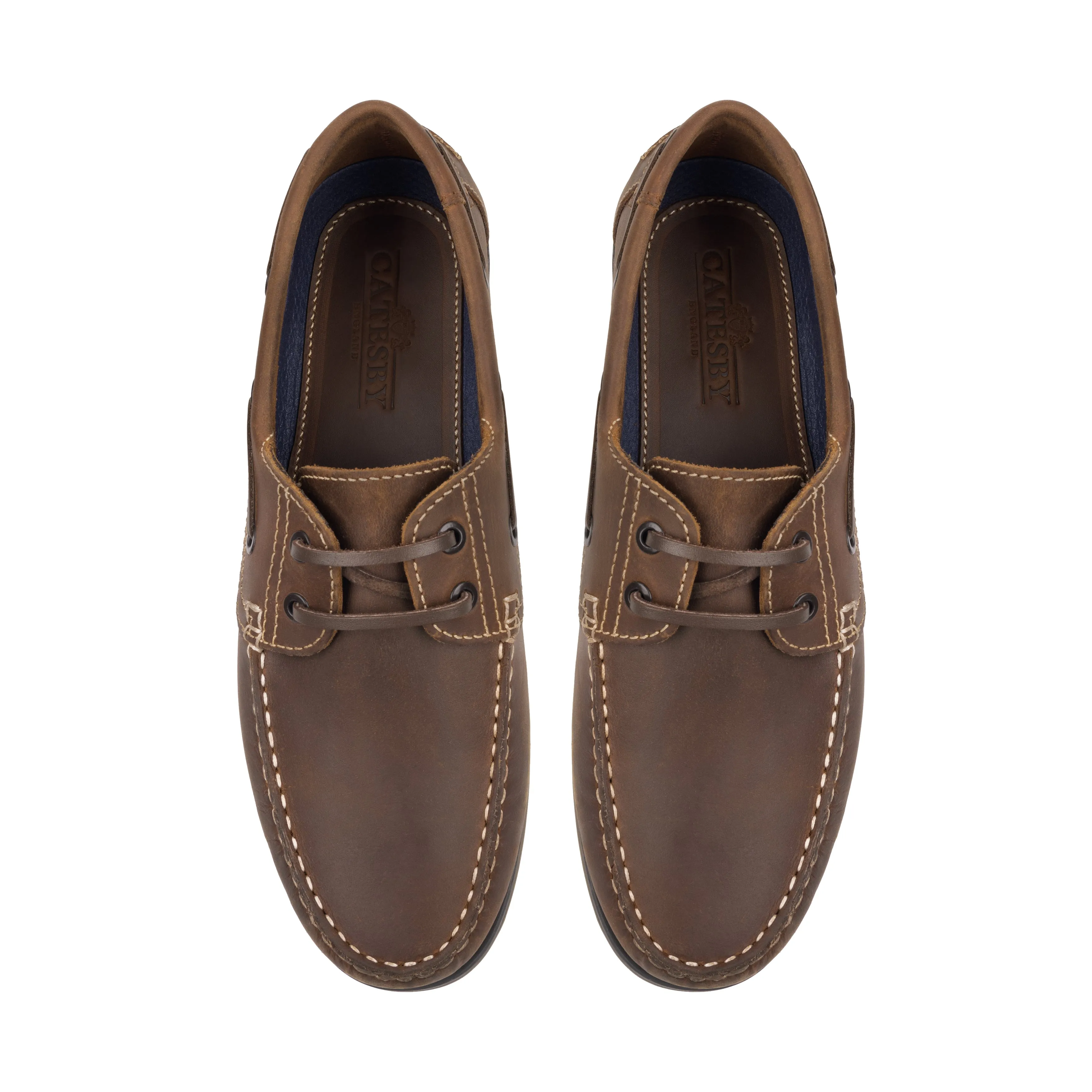 Hector Men's Moccasin Boat Shoes - TAN