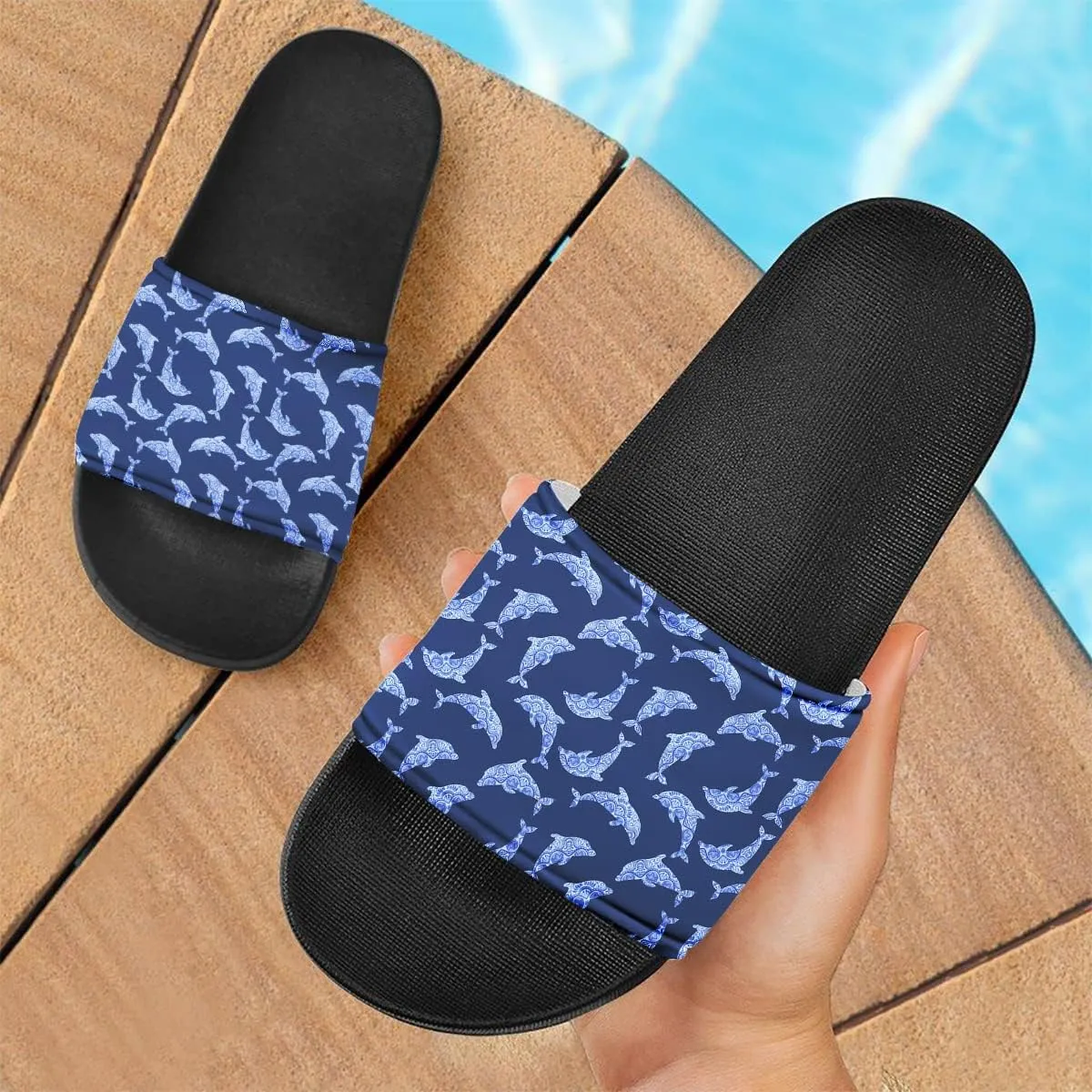 Howilath Novelty Pattern Summer Slide Slippers for Women Kids, Comfortable Soft Sole Non-Slip Slippers Slide Sandal