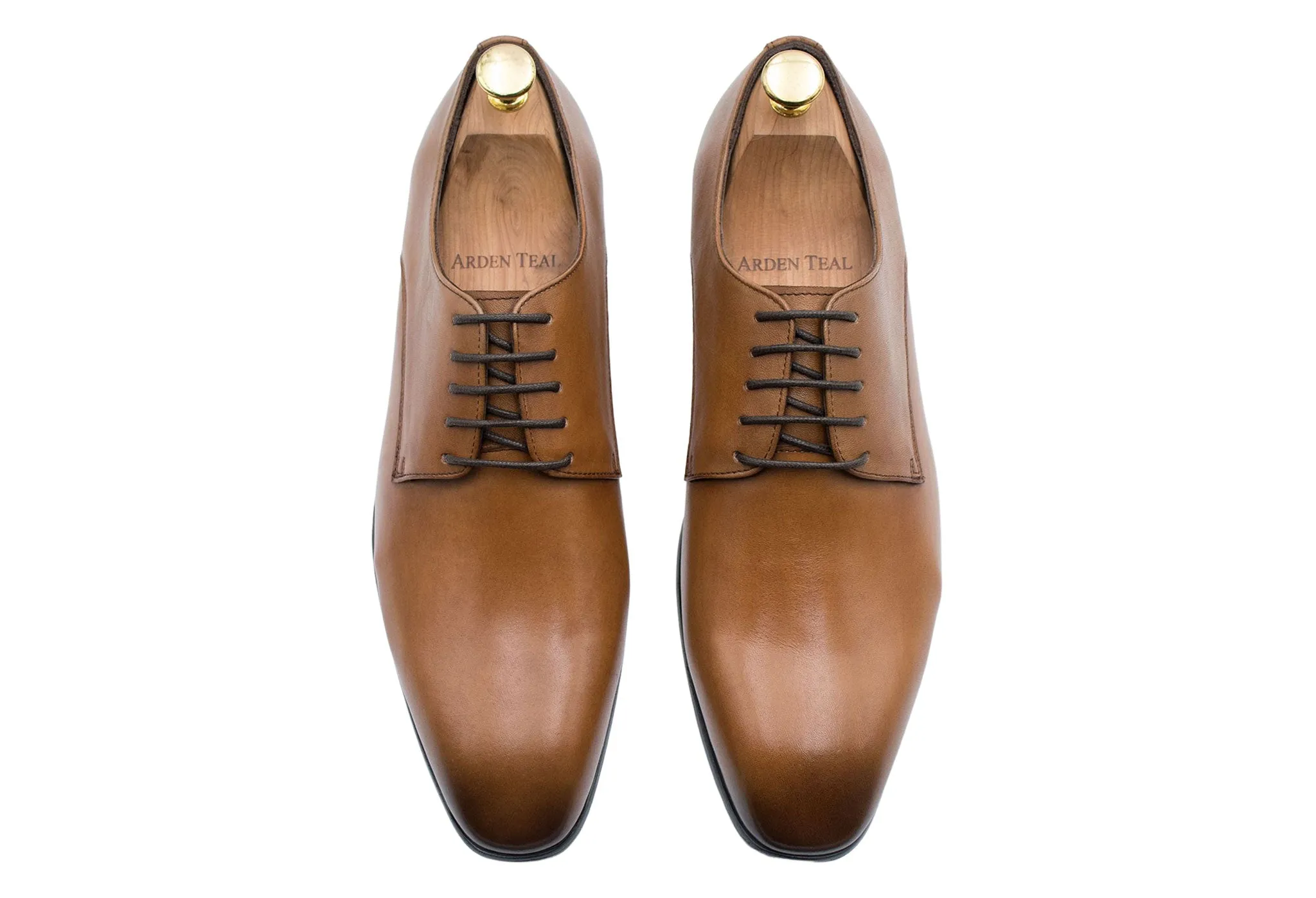Ibarreta Blake Stitch Chestnut Derby - Leather Outsole Size 39