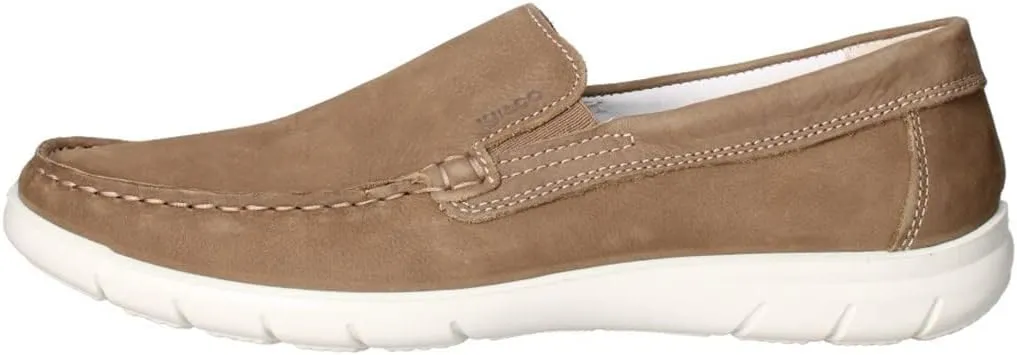 IGI&Co Men's Moccasin Boat Shoe, Taupe, 11