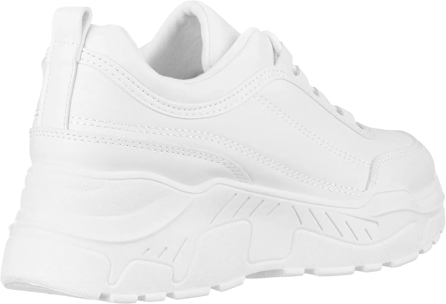 ILLUDE Women's Chunky Platform Sneakers Lace-Up Walking Shoes Fashion Chunky Sneakers Causal Dad Shoes
