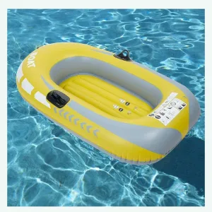 Inflatable Boat for Pool Inflatable Rafts PVC Inflatable Kayak 2 Person Rowing Air Boat for Fishing Drifting Diving Bearing 90KG