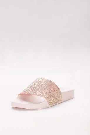 Iridescent Glitter Slides
