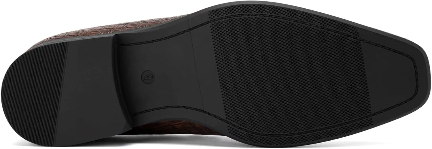 JITAI Men's Lindford Moc Toe Bit Slip-on Penny Loafer Party Shoes