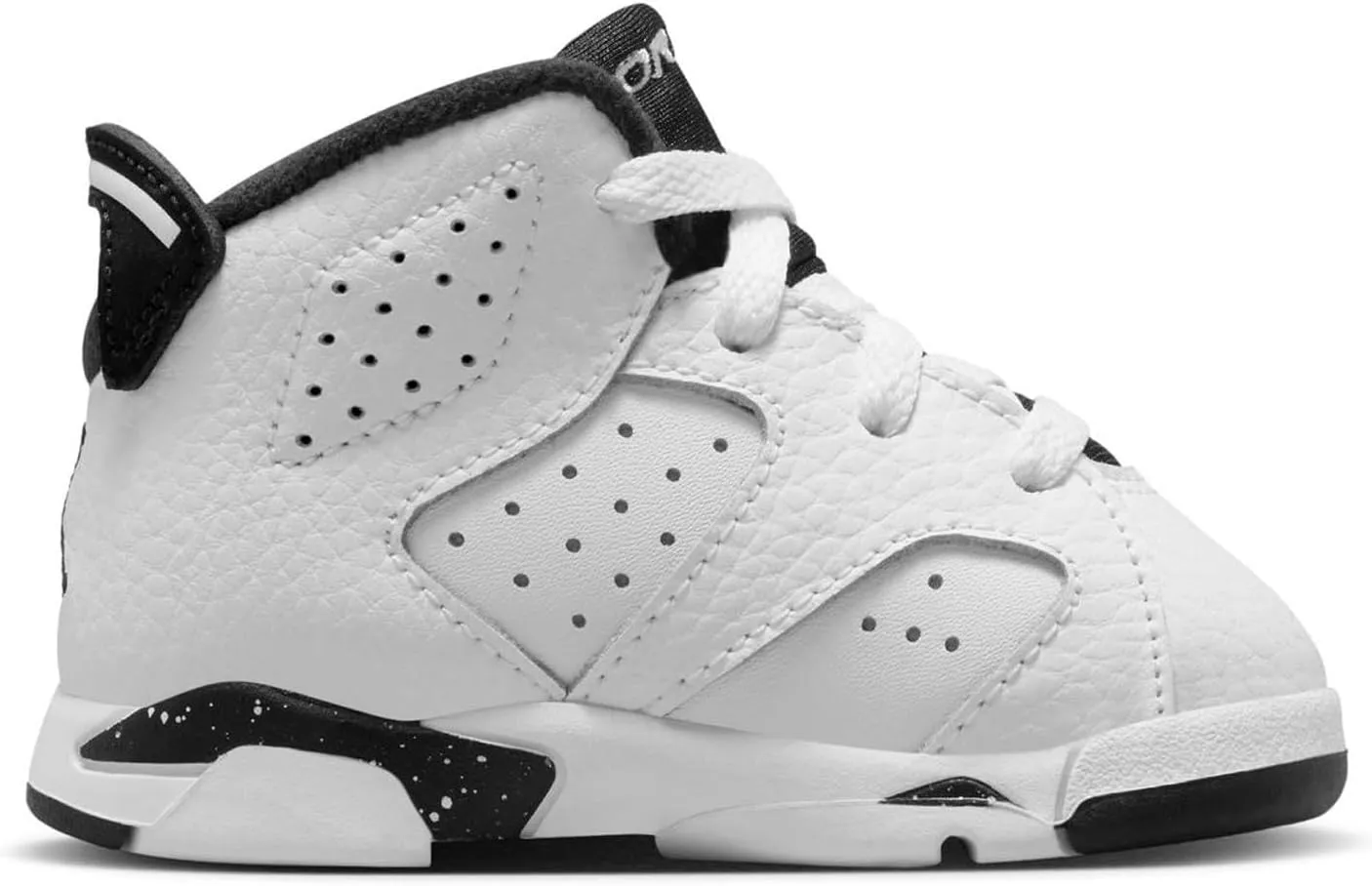 Jordan 6 Retro White/Black Baby/Toddler Shoes (DV3606-112, White/Black)