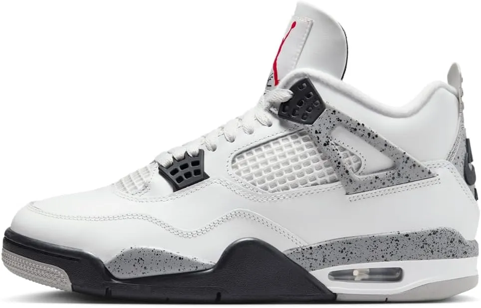 Jordan Air 4 Retro White Cement Red Black Men's Size 15