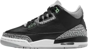Jordan Big Kid's 3 Retro Black/Green Glow-Wolf Grey (DM0967 031) - 7