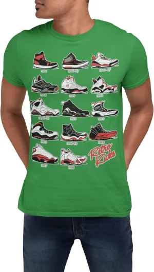 Jordan Retro Sneakers Matching T-Shirt, Tee for Jordan 1-6, 11-13, Gift