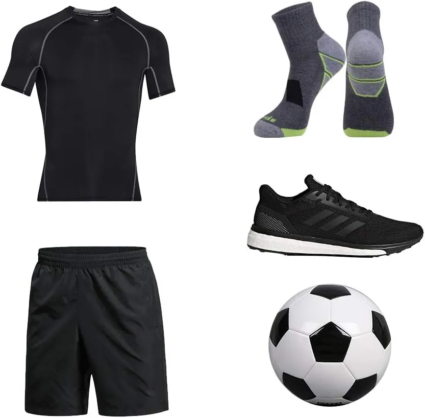 JOYNÉE Men's 6 Pack Athletic Performance Cushion Ankle Running Quarter Socks