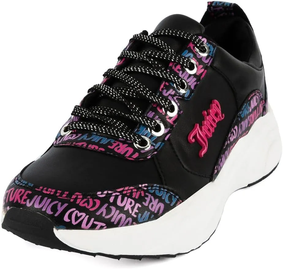 Juicy Couture Lace-Up Women's Fashion Sneakers - Casual Shoes for Tennis and Everyday Walking