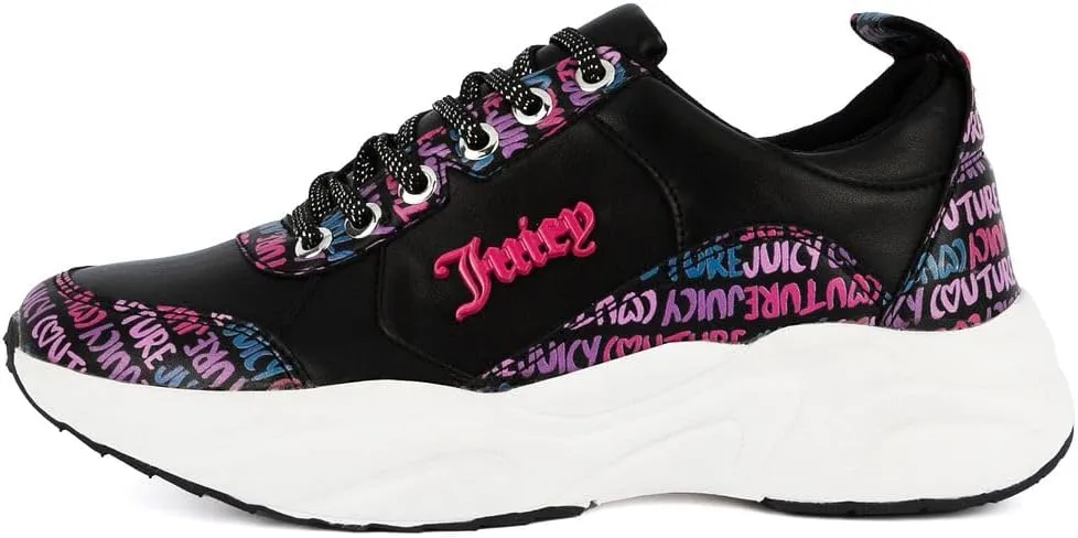 Juicy Couture Lace-Up Women's Fashion Sneakers - Casual Shoes for Tennis and Everyday Walking