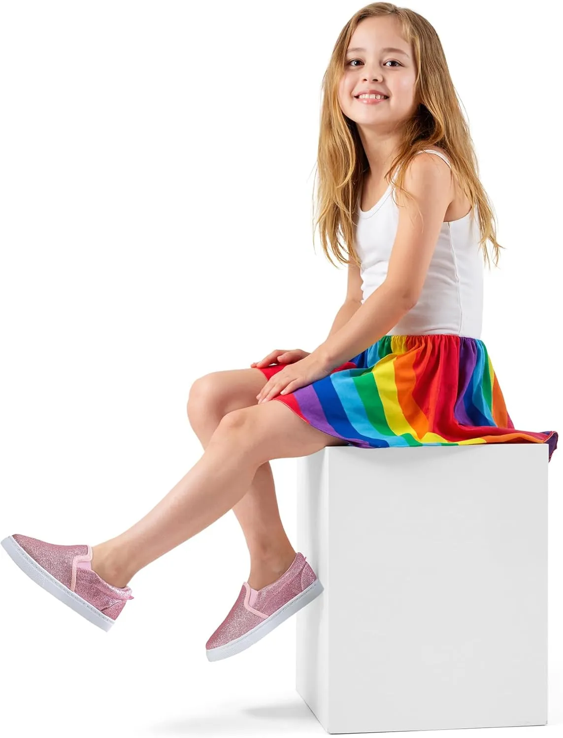 K KomForme Kids Shoes Toddlers Canvas Sneakers Slip on Walking Tennis Shoes for Boys Girls(Toddler/Little Kids/Big Kids)