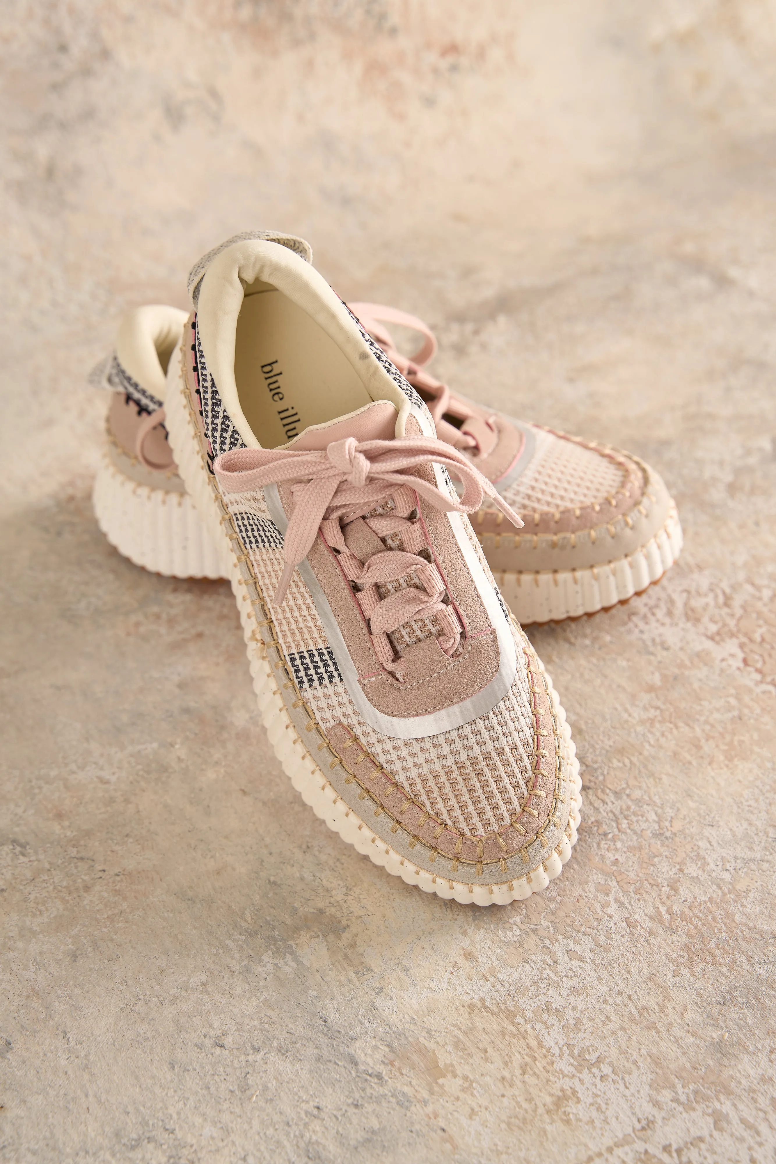 Kamille Knit Sneaker - Dusty Pink