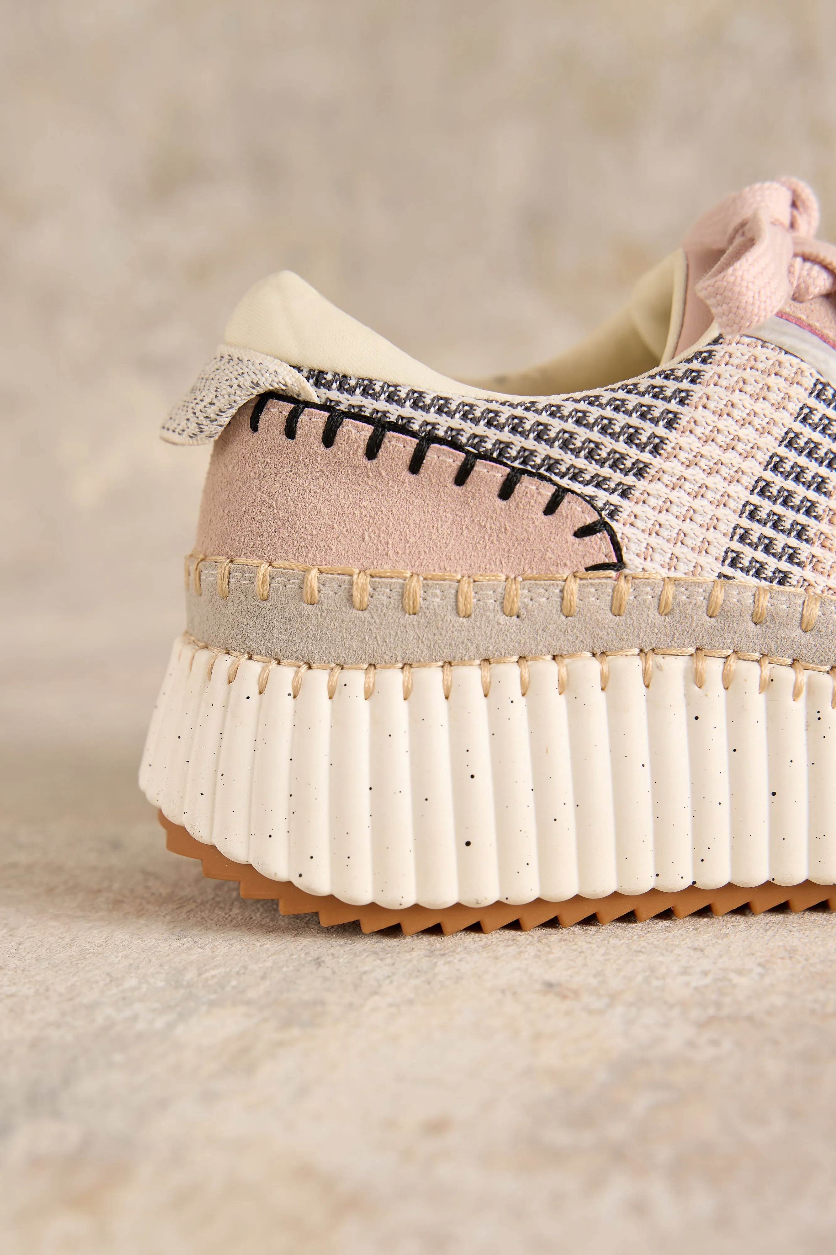 Kamille Knit Sneaker - Dusty Pink
