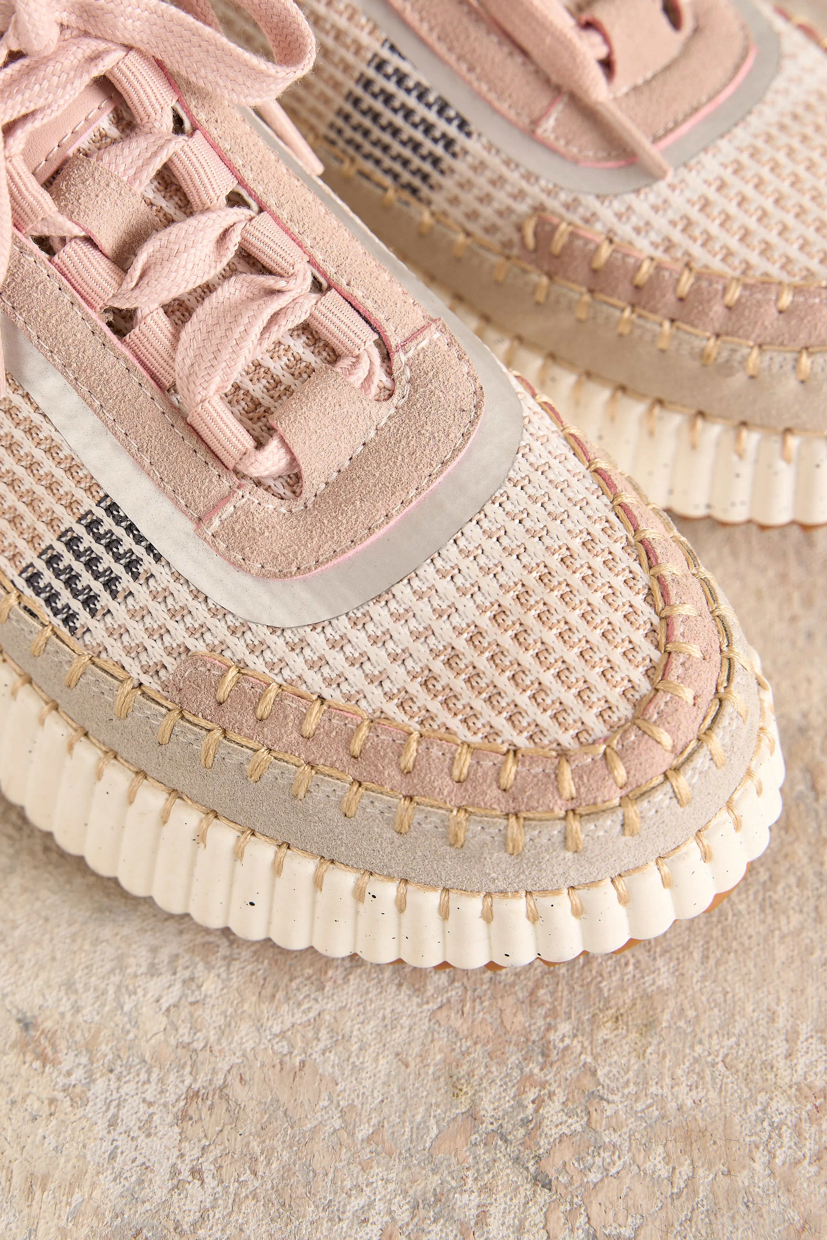 Kamille Knit Sneaker - Dusty Pink