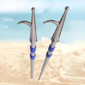 Katzowen 2Pcs Boat Telescoping Pole with Hook, Lenght Adjustable Docking Hooks Rod for Water Rescue/Cargo Pushing and Pulling, ﻿Protable Rescuing Grabber Reacher Tool