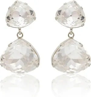 Kenneth Jay Lane Crystal Drop Clip-On Earrings