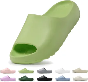 Kids Lightweight Soft EVA Non-Slip Slides Slippers Open Toe Comfy Sandals for Toddler Boys Girls Children Bathroom Shower Summer Pool Beach Slippers