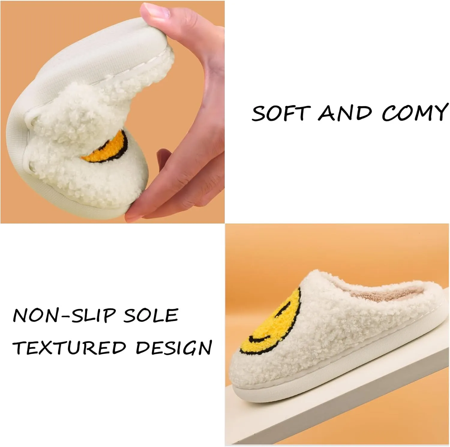 Kids Slippers丨Boys Girls Soft Plush Comfy Warm House Slippers丨Winter Indoor Outdoor Non-slip Fuzzy Flat Slides丨Slip-on Shoes