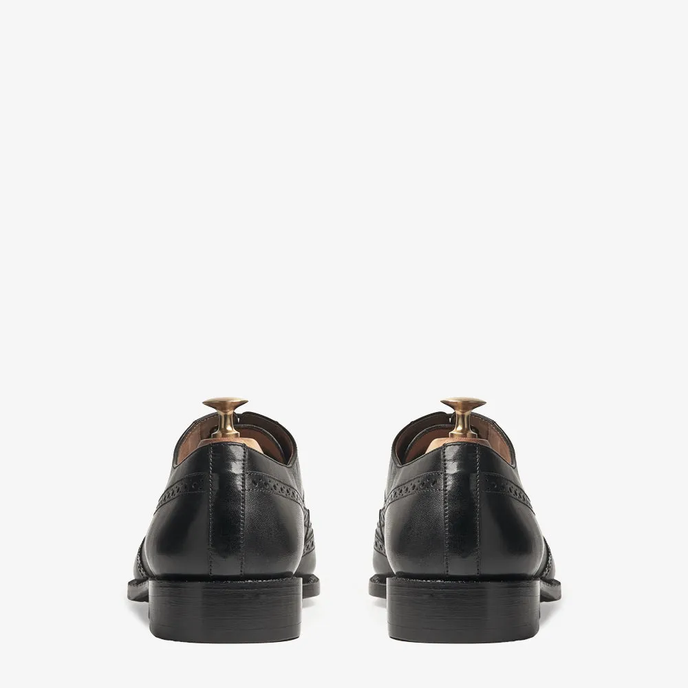 Kinsale Black Brogue Shoes