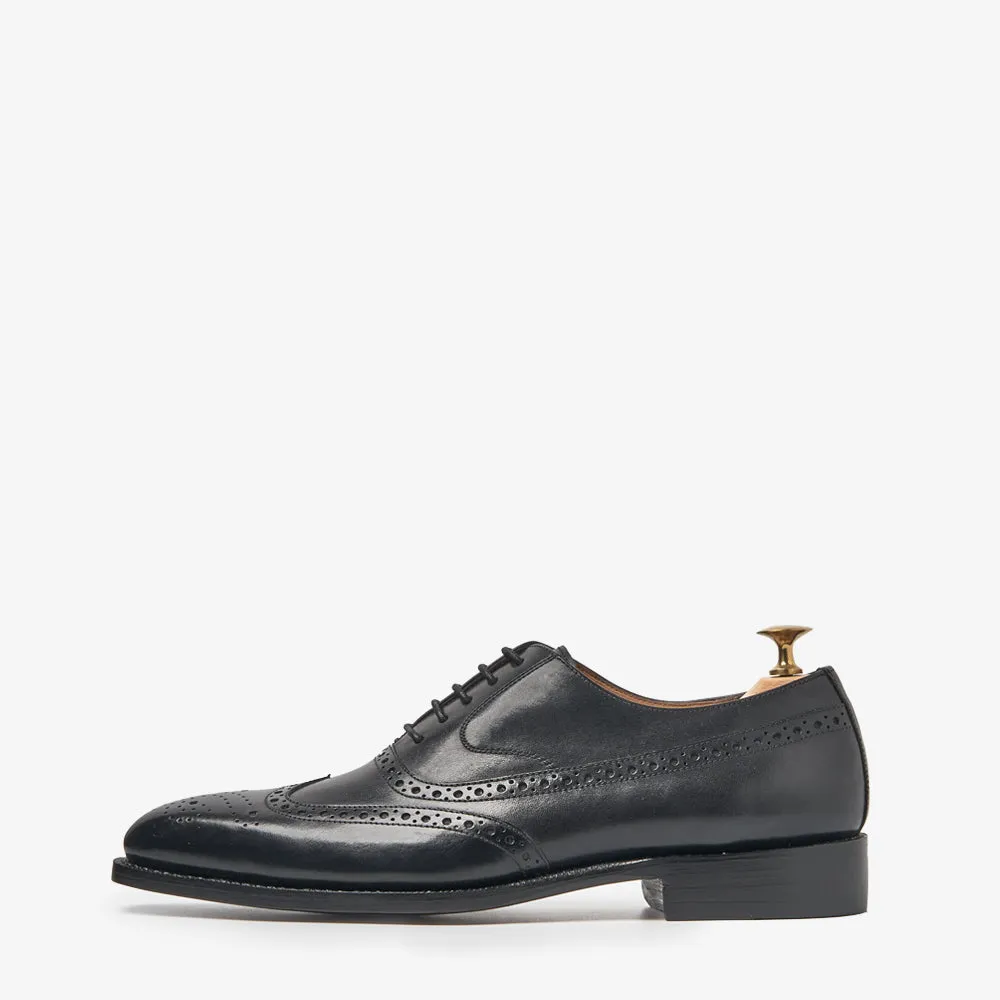 Kinsale Black Brogue Shoes